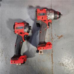 HOUSTON LOCATION - AS-IS Milwaukee M18 FUEL 18V Lithium-Ion Brushless Cordless Hammer Drill and Impact Driver Combo Kit (2-Tool) with 2 Batteries