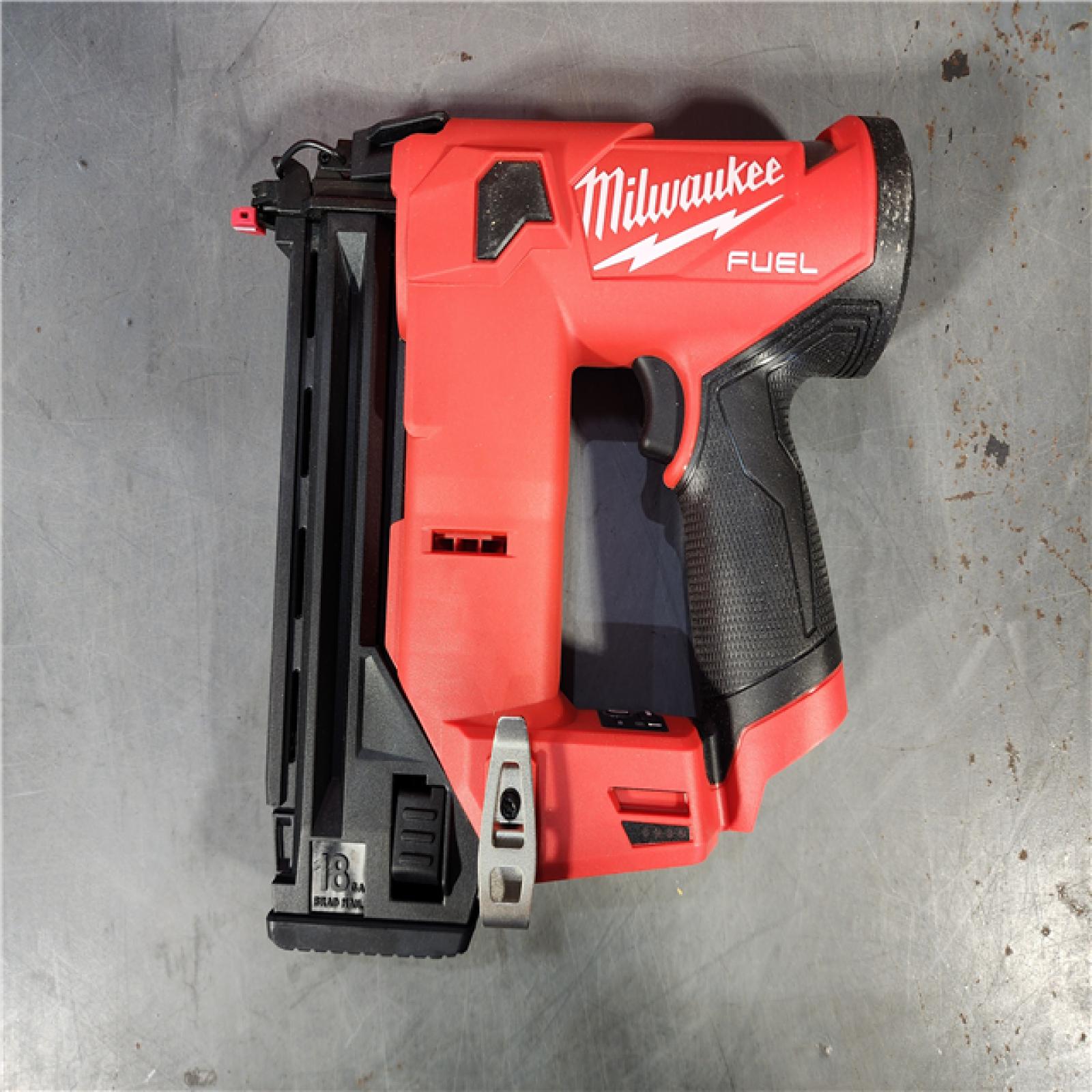 HOUSTON LOCATION - AS-IS M12 FUEL 12-Volt Lithium-Ion Brushless Cordless 18-Guage Compact Brad Nailer (Tool Only)