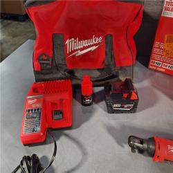 HOUSTON LOCATION - AS-IS M12/M18 12/18V Lithium-Ion Cordless 3/8 in. Ratchet and 1/2 in. High Torque Impact Wrench with Friction Ring Combo Kit