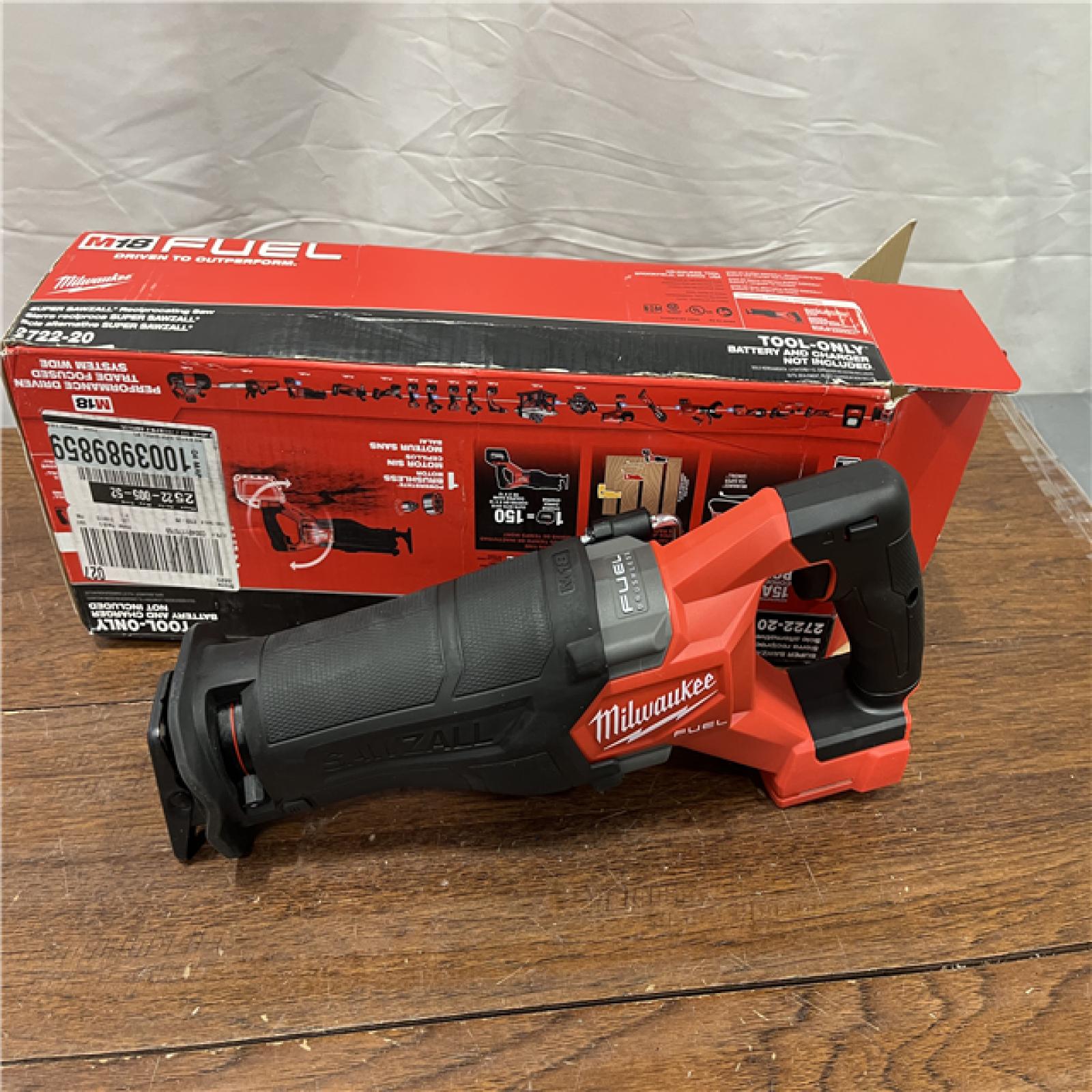 AS-ISMilwaukee M18 Fuel 18V Brushless Super Sawzall Reciprocating Saw 2722-20 (Bare Tool)