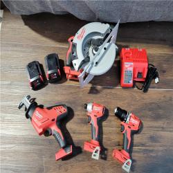 CALIFORNIA NEW MILWAUKEE M18 4-TOOL COMBO KIT (2 BATTERIES, 1 CHARGER, AND BAG INCLUDED)