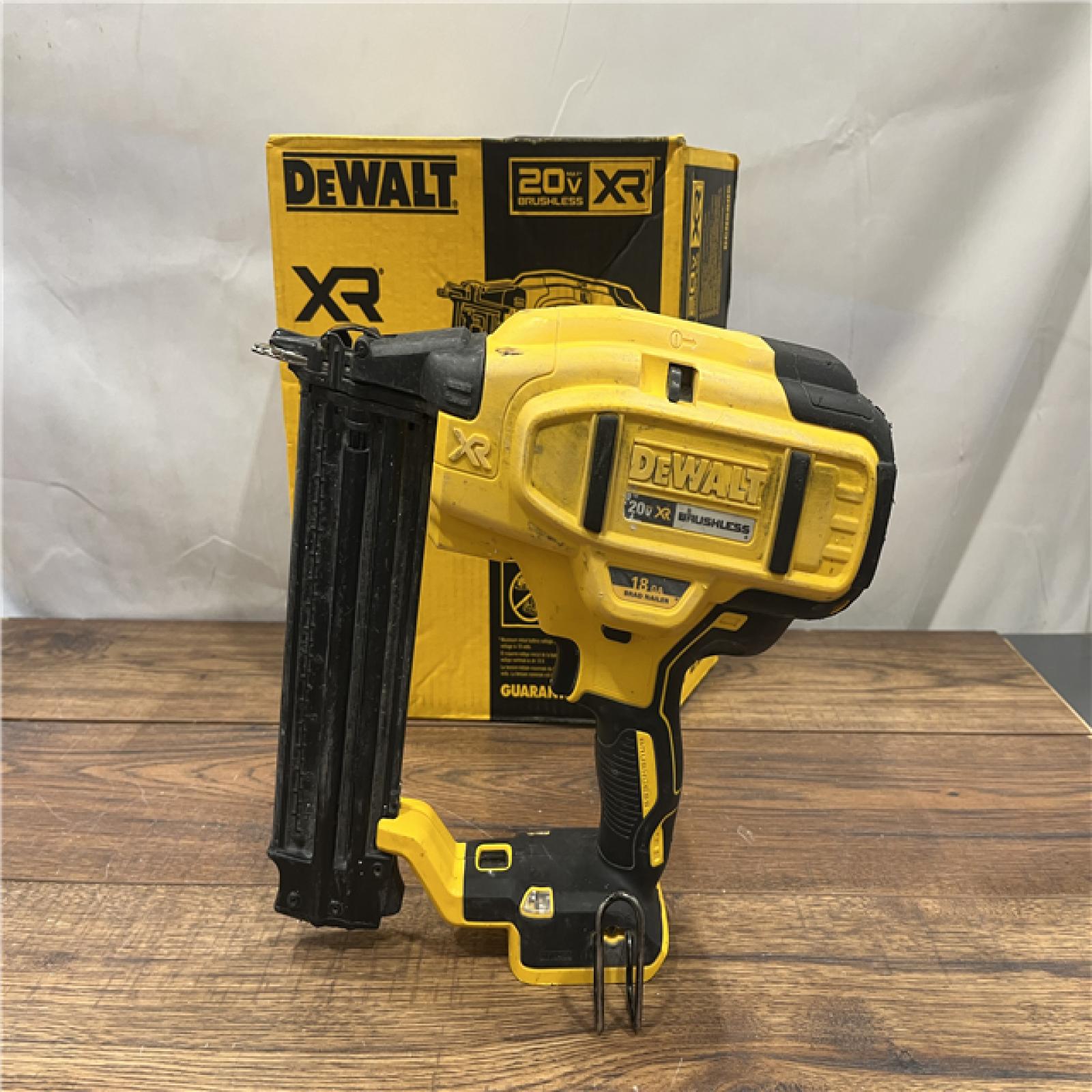 AS IS DeWalt 20V MAX XR Lithium-Ion Electric Cordless 18-Gauge Brad Nailer (Tool Only)