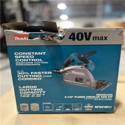 NEW! - Makita 40V max XGT Lithium-Ion Brushless Cordless 6-1/2 in. Plunge Circular Saw Kit, AWS Capable, (4.0Ah)