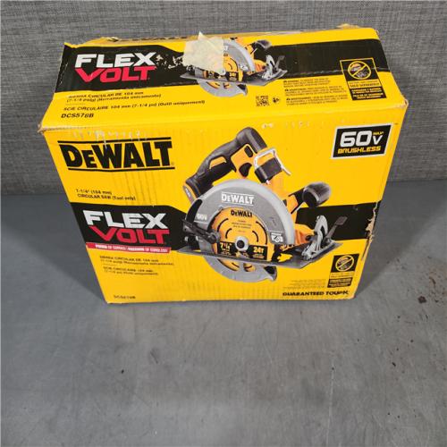 HOUSTON LOCATION - AS-IS DeWALT Flexvolt Max 7-1/4  60V Brushless Circular Saw DCS578B (Bare Tool)