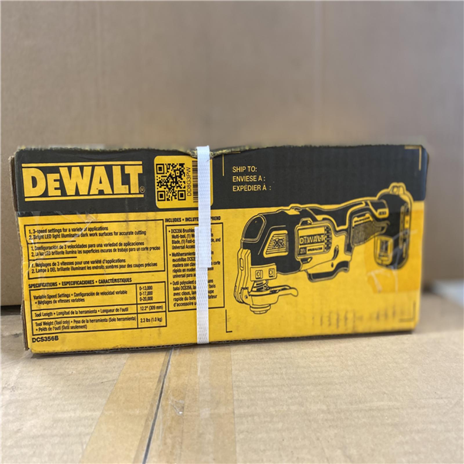 NEW! - DEWALT 20V MAX XR Cordless Brushless 3-Speed Oscillating Multi Tool (Tool Only)