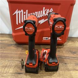 AS IS Milwaukee M18 FUEL 18V Lithium-Ion Brushless Cordless Hammer Drill and Impact Driver Combo Kit (2-Tool) with 2 Batteries