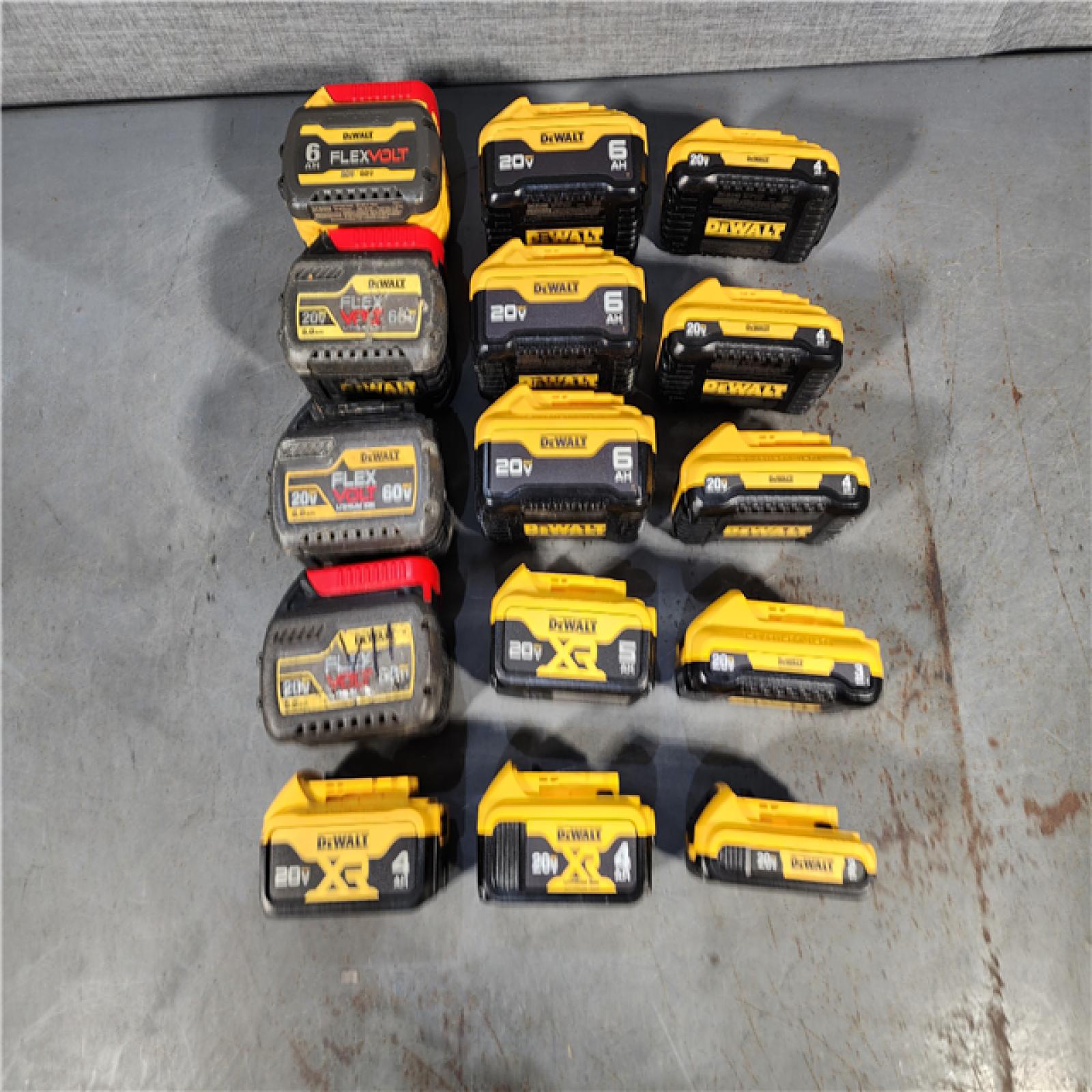 HOUSTON LOCATION - AS-IS DEWALT BATTERY PACK QTY - 15