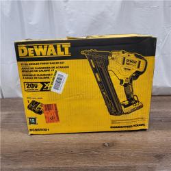 AS-IS DEWALT 20V MAX XR 15 Ga. Cordless 34 Deg Nailer 20 V