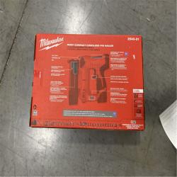 NEW! - Milwaukee M12 12-Volt 23-Gauge Lithium-Ion Cordless Pin Nailer Kit with 1.5 Ah Battery, Charger and Tool Bag