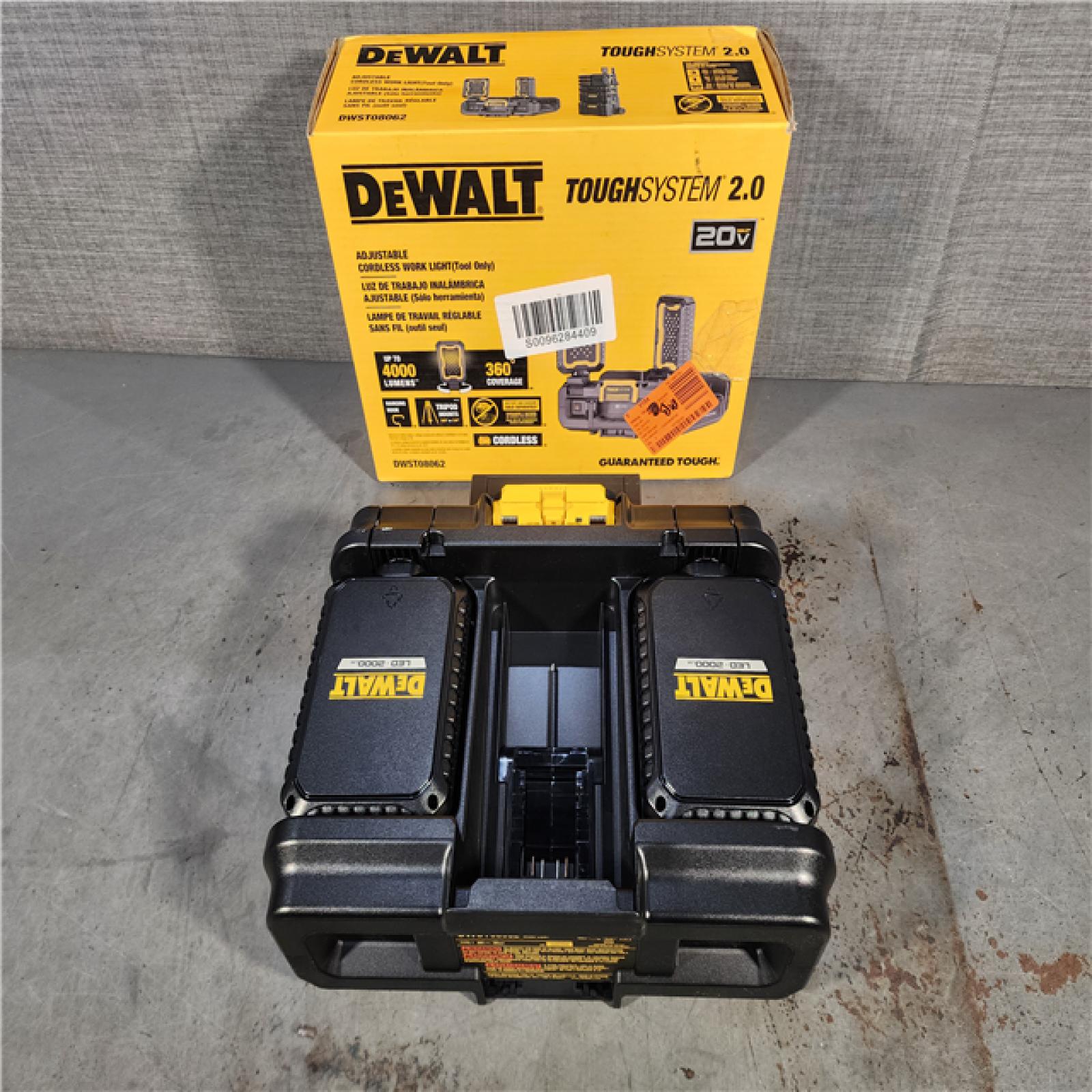 HOUSTON LOCATION - AS-IS (APPEARS LIKE ENEW) DeWalt ToughSystem 2.0 4000 Lm LED Battery Handheld Work Light (TOOL ONLY)