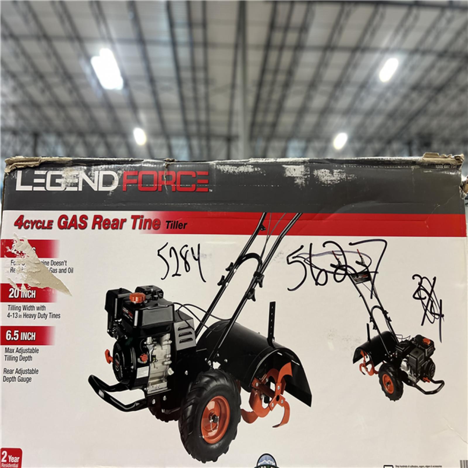 DALLAS LOCATION - Legend Force 20 212 cc Gas Rear Tine Garden Tiller