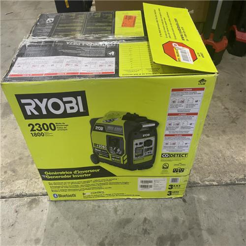 Houston location AS-IS RYOBI Generador Inversor De 2300 Watts Con Bluetooth Y Onda Sinusoidal Pura