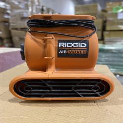 AS-IS - RIDGID 1625 CFM 3-Speed Portable Blower Fan Air Mover with Collapsible Handle and Rear Wheels for Water Damage Restoration