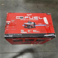 NEW! M18 FUEL ONE-KEY 18- Volt Lithium-Ion Brushless Cordless 8-1/4 in. Table Saw Kit W/(1) 12.0Ah Battery & Rapid Charger