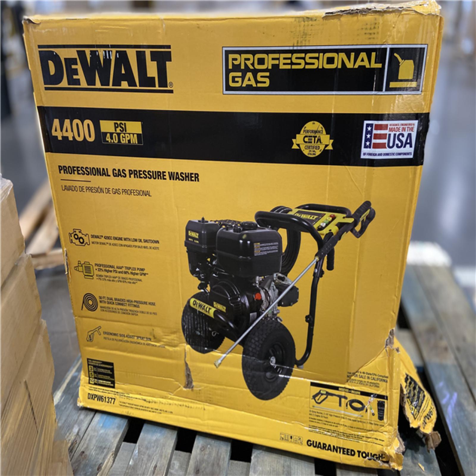 DALLAS LOCATION - DEWALT 4400 PSI 4.0 GPM Cold Water Gas Pressure Washer