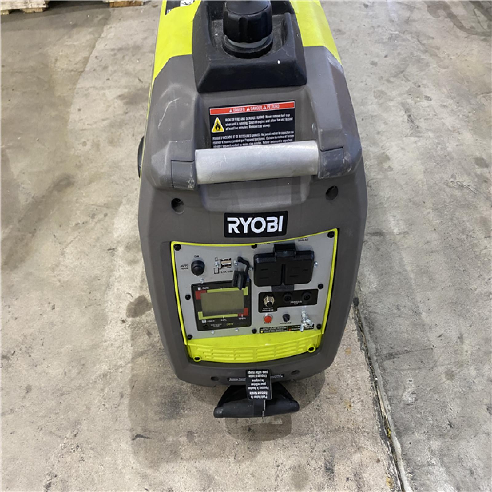 Houston location AS-IS RYOBI 2,300-Watt Recoil Start Bluetooth Super Quiet Gasoline Powered Digital Inverter Generator with CO Shutdown Sensor