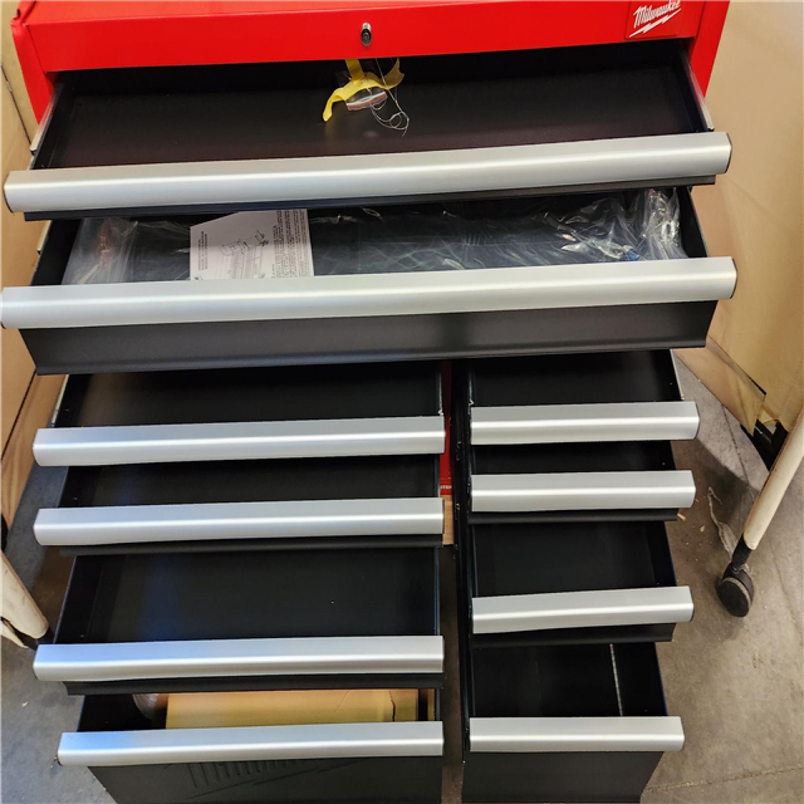 California AS-IS Milwaukee 46 HIGH CAPACITY STEEL STORAGE CHEST AND CABINET