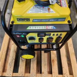 California AS-IS Champion Power Equipment 4250-Watt Recoil Start Duel Fuel Generator