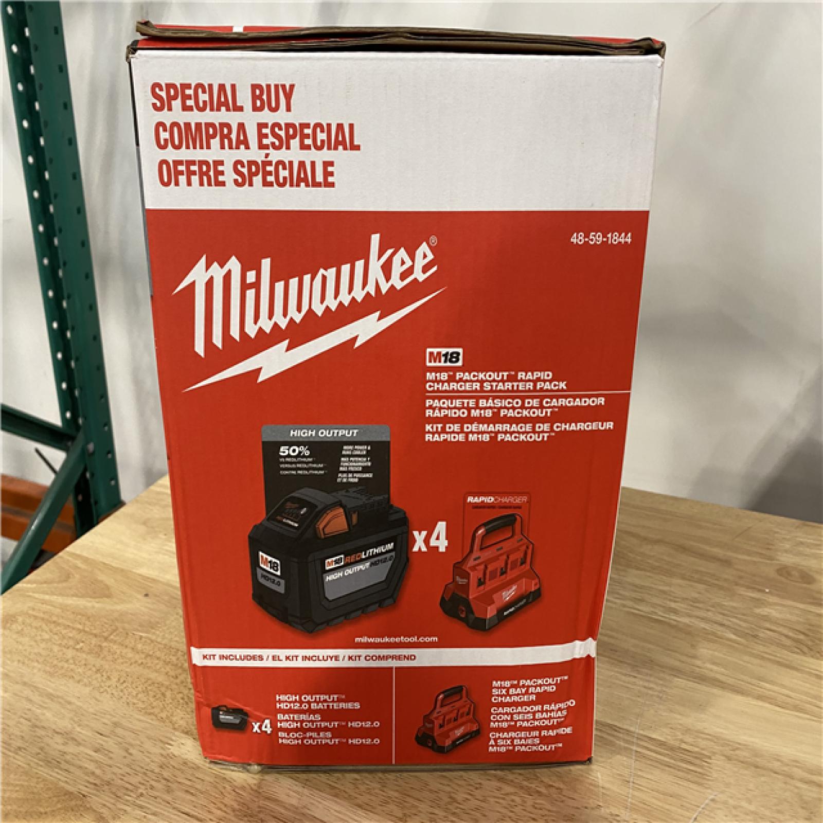 NEW! Milwaukee 18V Packout Rapid Charger Starter Pack