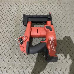 Houston location AS-IS MILWAUKEE M18 FUEL 18-Volt Lithium-Ion Brushless Cordless 18-Gauge 1/4 in. Narrow Crown Stapler (Tool-Only)