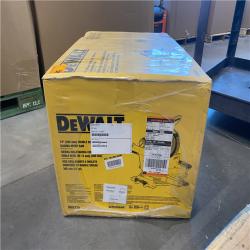 AS-IS DEWALT 15 Amp Corded 12 in. Double Bevel Sliding Compound Miter Saw, Blade Wrench and Material Clamp