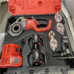 Houston location AS-IS Milwaukee 2870-22 M18 18V FUEL Cordless Compact Pipe Threader W/ ONE KEY Kit