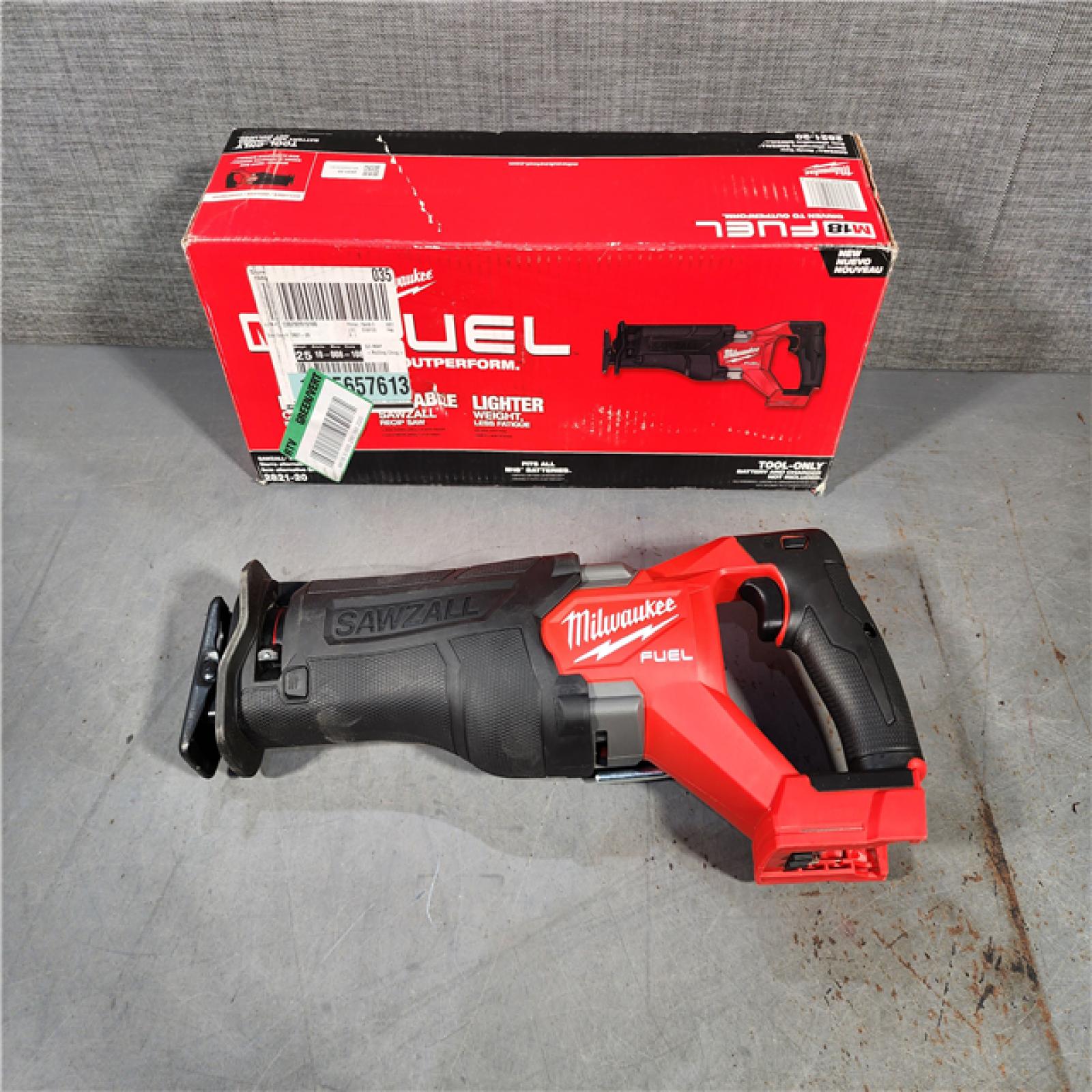 HOUSTON LOCATION - AS-IS Milwaukee M18 18V Fuel Sawzall 1-1/4  Reciprocating Saw Cordless Lithium-Ion Brushless 2821-20 (TOOL ONLY)