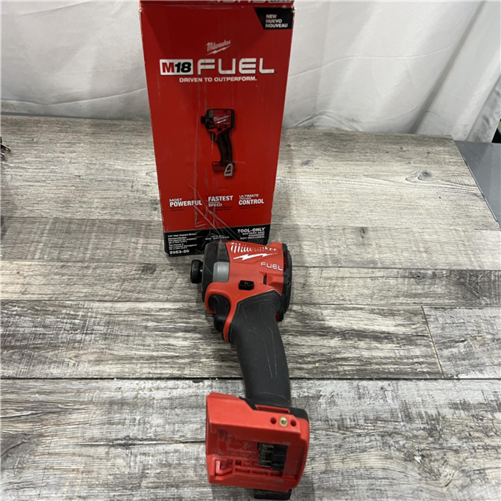 AS-IS Milwaukee 2953-20 18V Lithium-Ion Brushless Cordless 1/4   Hex Impact Driver Bare Tool  Red