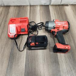 AS IS Milwaukee M18 1/2 in. Cordless Brushless High Torque Impact Wrench Kit (Battery & Charger)