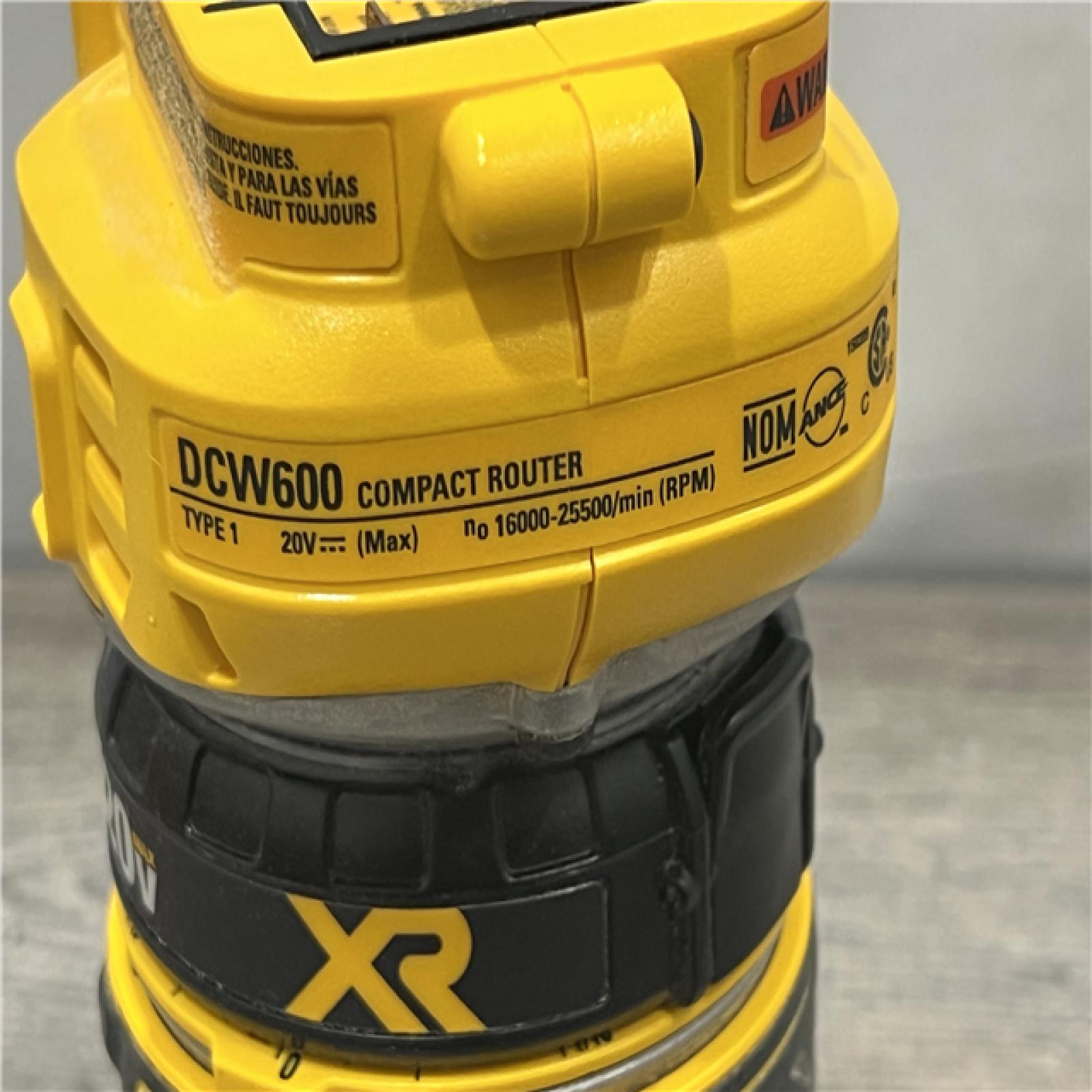 AS-IS Dewalt 20V MAX XR Brushless Cordless Compact Router (Tool Only)