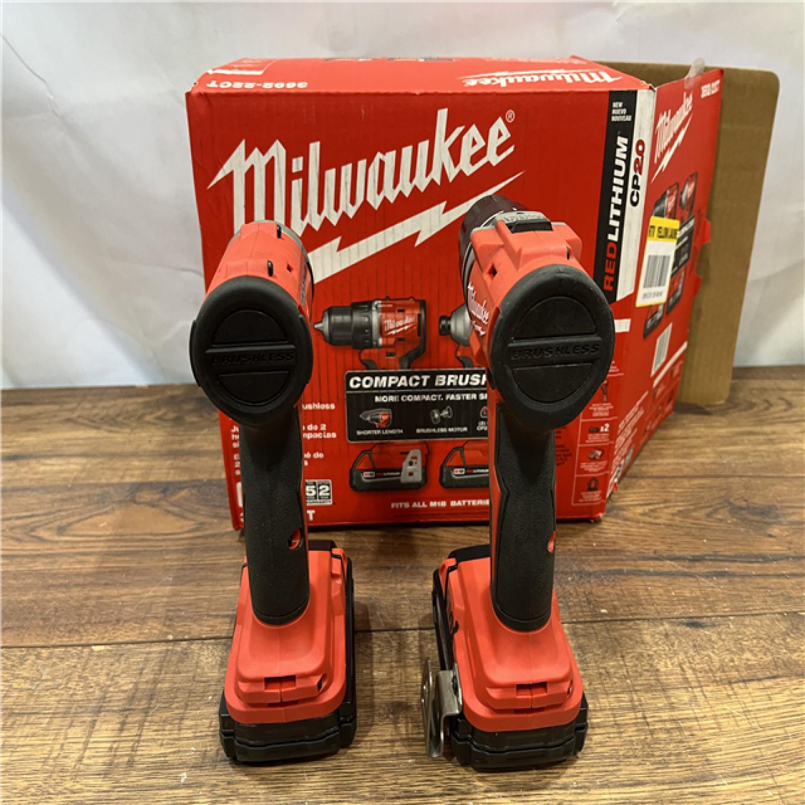 AS-ISMilwaukee M18 Compact Brushless 2-Tool Combo Kit