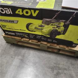 DALLAS LOCATION -AS-IS RYOBI 40V HP Brushless 21 in. Cordless Battery Walk Behind Self-Propelled Lawn Mower with (2) 6.0 Ah Batteries and Charger