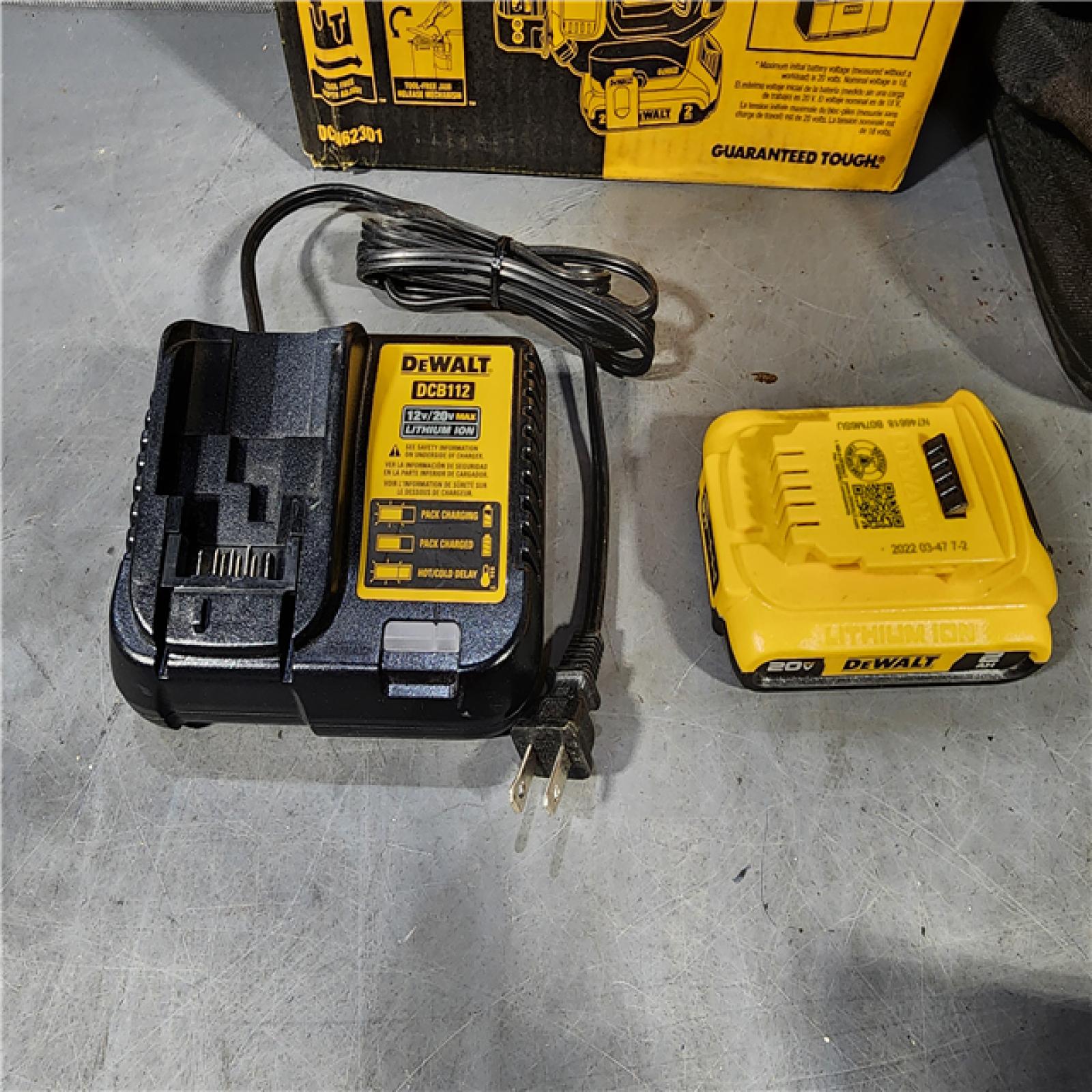 HOUSTON LOCATION - AS-IS DEWALT ATOMIC 20V MAX Lithium Ion Cordless 23 Gauge Pin Nailer Kit with 2.0Ah Battery and Charger