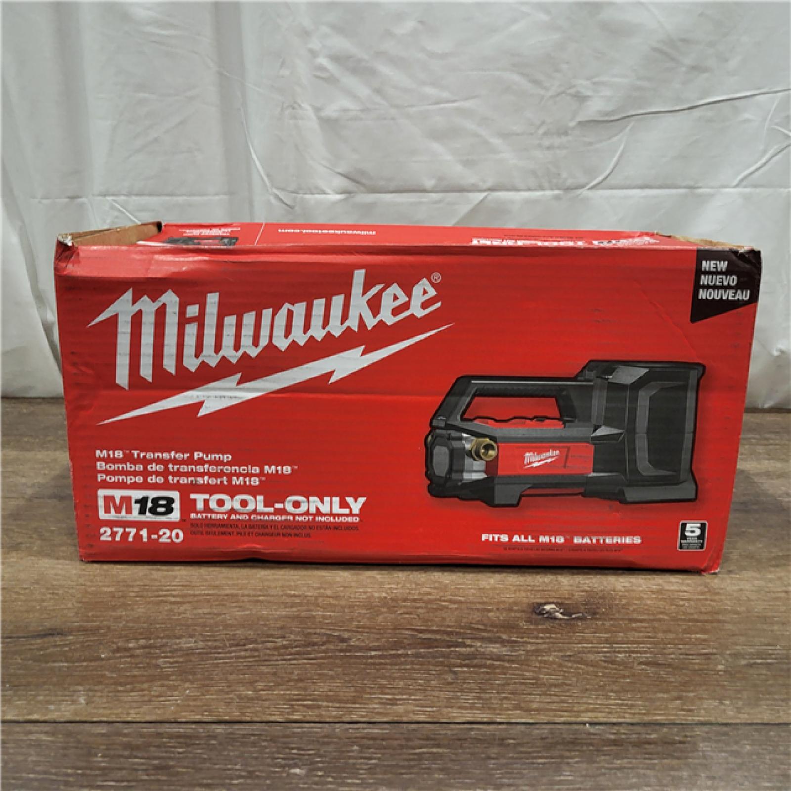 AS-IS M18 18-Volt 1/4 HP Lithium-Ion Cordless Transfer Pump (Tool Only)