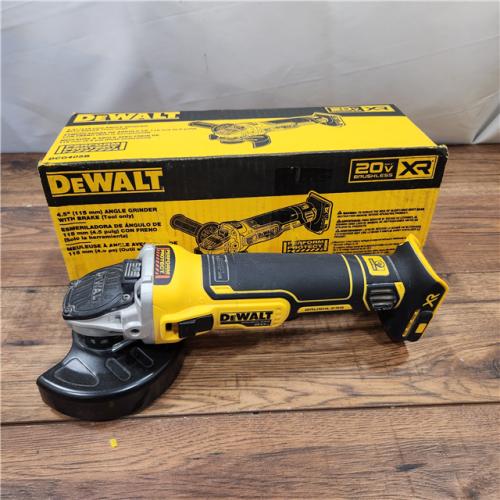 AS-IS DeWalt 20V MAX XR Cordless Brushless 4.5 in. Slide Switch Small Angle Grinder with Kickback Brake (Tool Only)