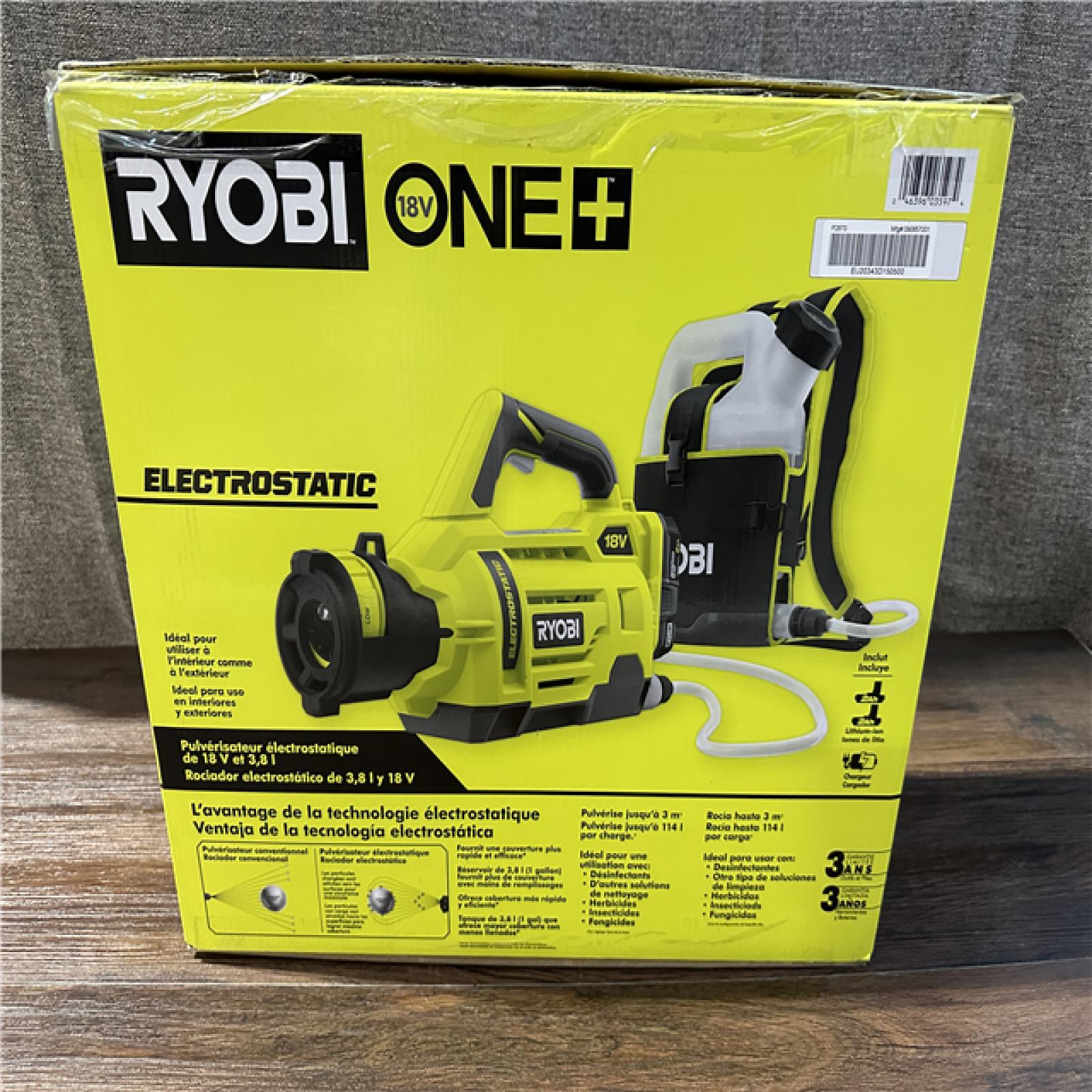 California NEW Ryobi 1 Gallon 18V Electrostatic Sprayer, Includes (2) Batteries & Charger (2 Pieces)