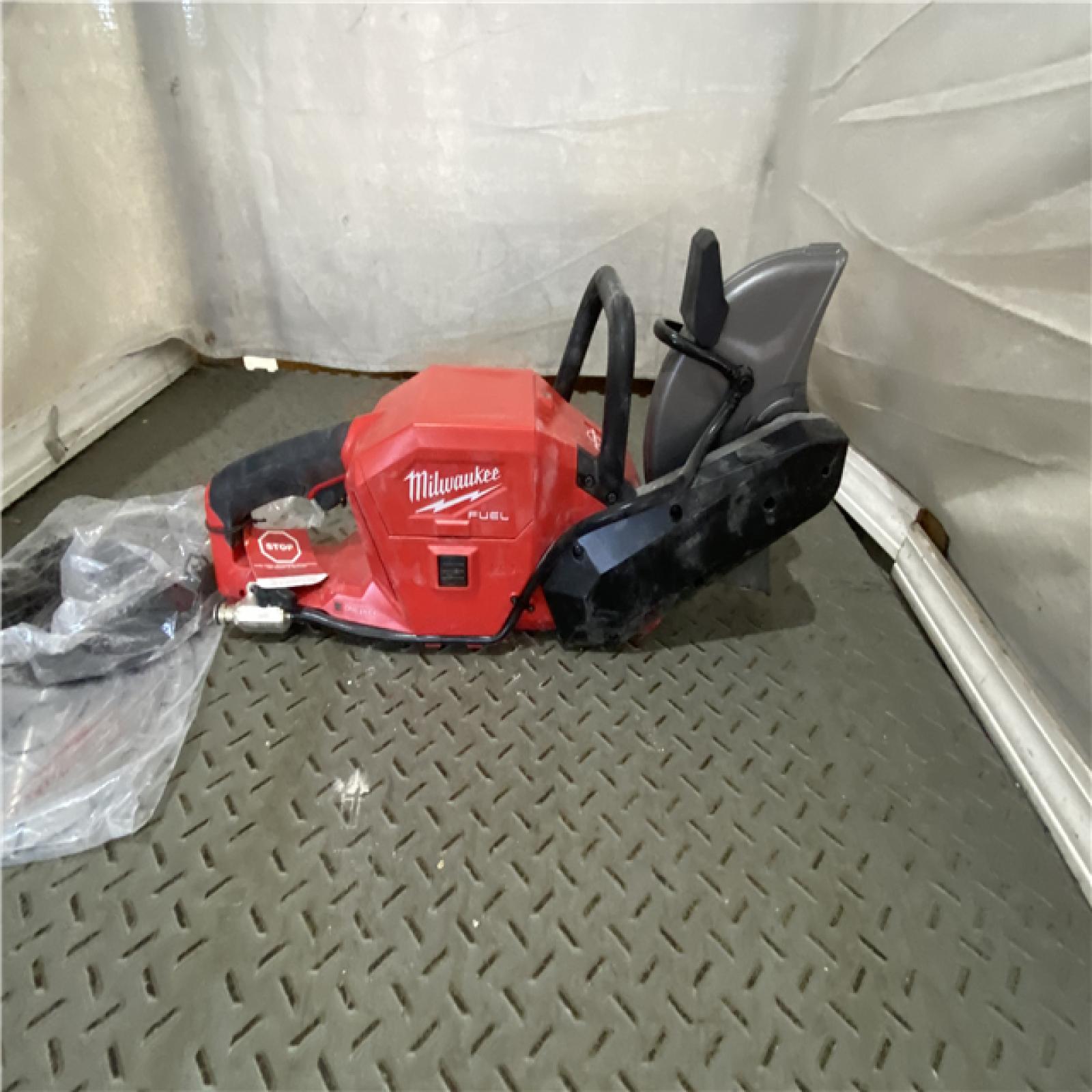 Houston location AS-IS Milwaukee 2786-20 M18 FUEL Lithium-Ion 9 in. Cut-Off Saw W/ ONE-KEY (Tool Only)