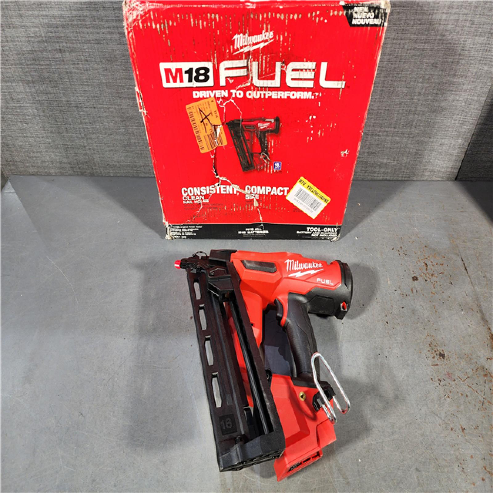 HOUSTON LOCATION - AS-IS Milwaukee 2841-20 18V Cordless Gen II 16 Gauge Angled Finish Nailer (Tool Only)