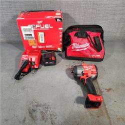 HOUSTON LOCATION - AS-IS Milwaukee M18 1/2 in. Cordless Brushless High Torque Impact Wrench Kit (Battery & Charger)