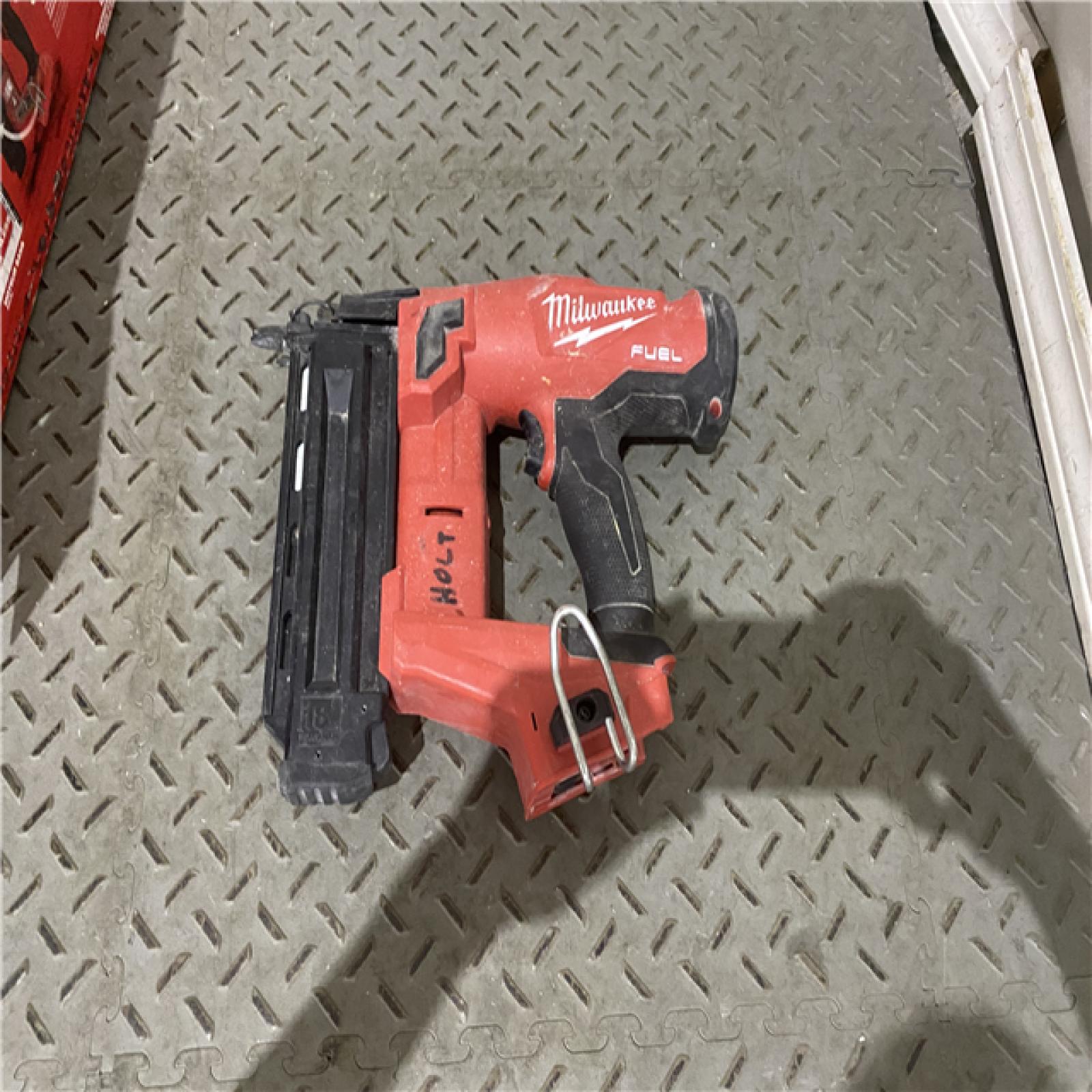 Houston location AS-IS Milwaukee M18 Fuel 18V Brushless 18-Gauge Brad Nailer 2746-20 (Bare Tool)