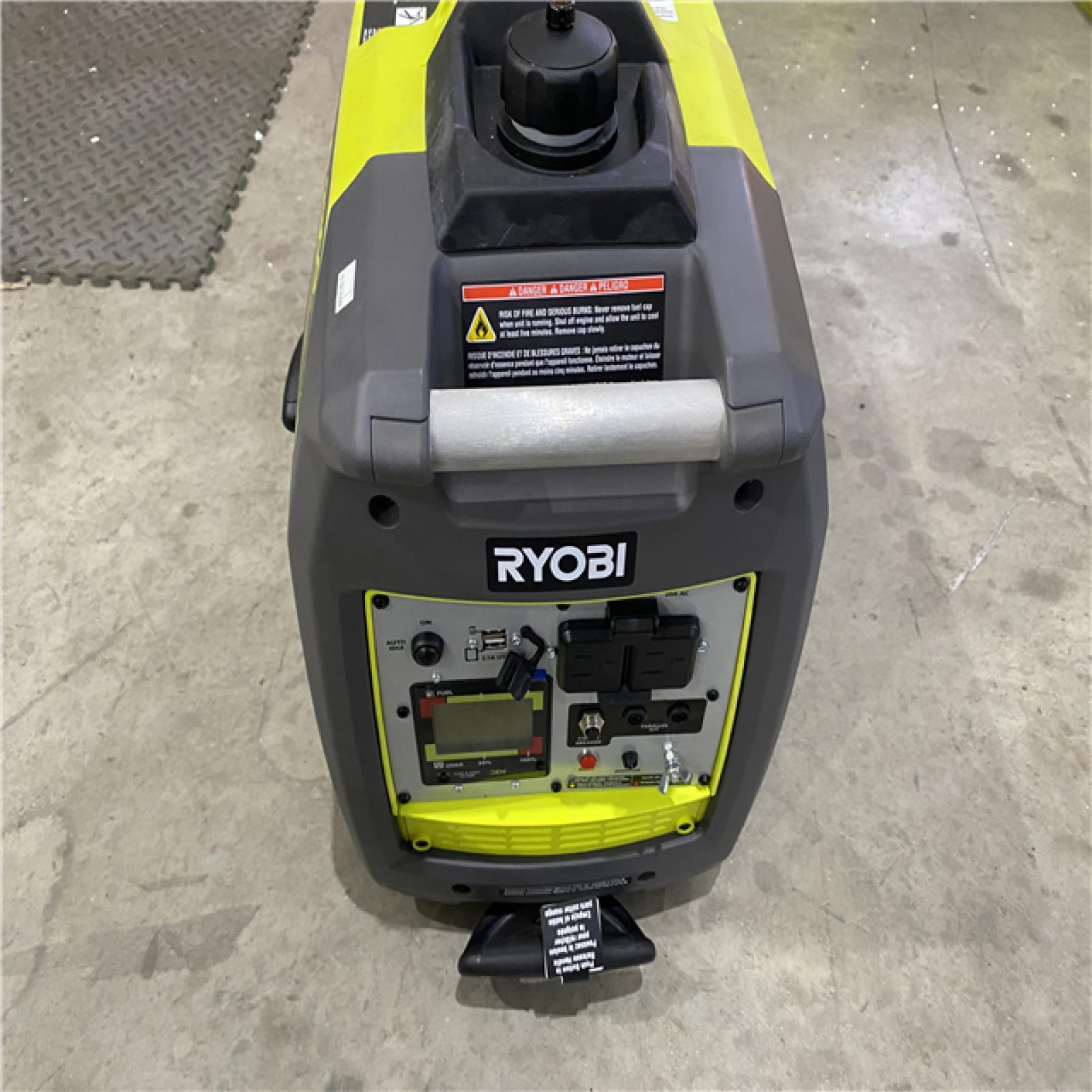 Houston location AS-IS RYOBI Generador Inversor De 2300 Watts Con Bluetooth Y Onda Sinusoidal Pura