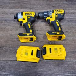 AS-IS 20V MAX XR Cordless Brushless Drill/Impact 2 Tool Combo Kit with (2) 20V 2.0Ah Batteries and Charger