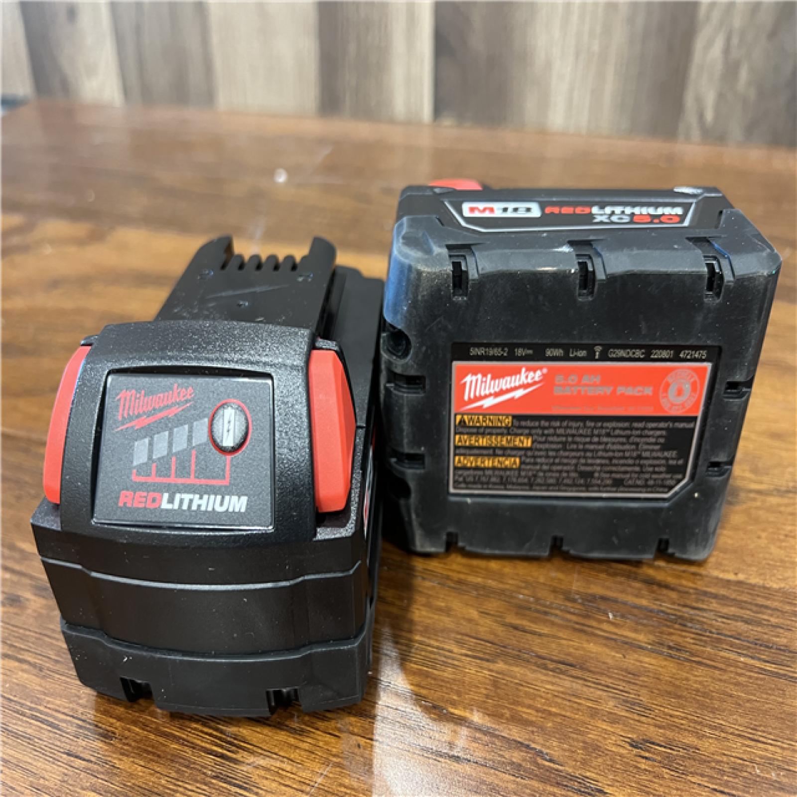 AS-IS Milwaukee 18v Battery pack 5.0ah 2pack