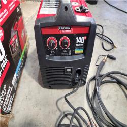 HOUSTON LOCATION - AS-IS Lincoln Electric Single Phase 140 Amp DC 115V Flux-Core & Stick MIG Welder - 90A/19V/20% Duty Cycle, 10.15 Long | Part #K2697-1