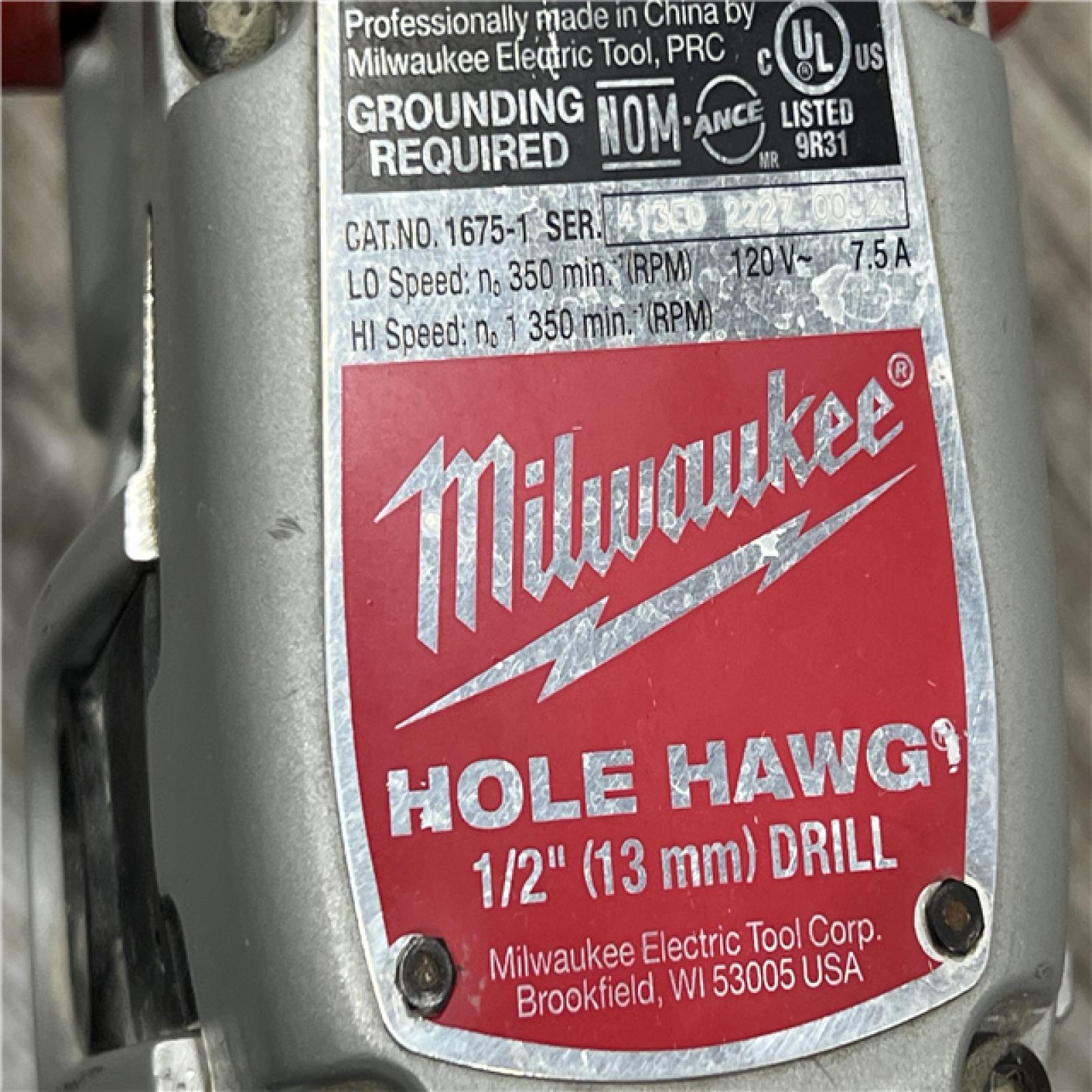 AS-IS Milwaukee 7.5 Amp 1/2 in. Hole Hawg Heavy-Duty Corded Drill