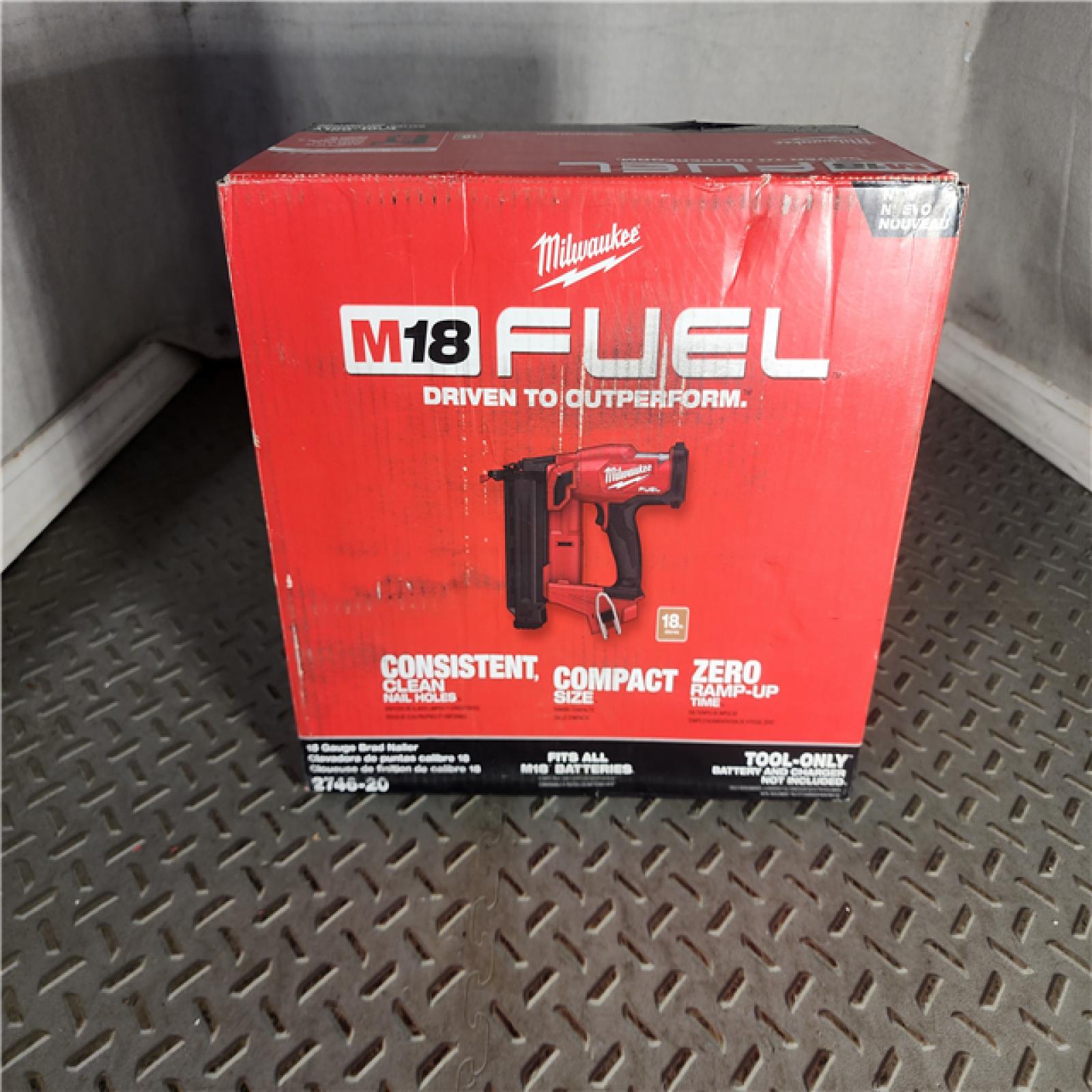 HOUSTON LOCATION - AS-IS (APPEARS LIKE NEW) Milwaukee M18 Fuel 18V Brushless 18-Gauge Brad Nailer 2746-20 (Bare Tool)