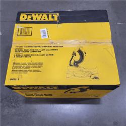 AS-IS  DEWALT 15 Amp Corded 10 in. Compound Single Bevel Miter Saw