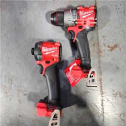 HOUSTON LOCATION - AS-IS (APPEARS LIKE NEW) Milwaukee M18 FUEL 18V Lithium-Ion Brushless Cordless Hammer Drill and Impact Driver Combo Kit (2-Tool) with 2 Batteries