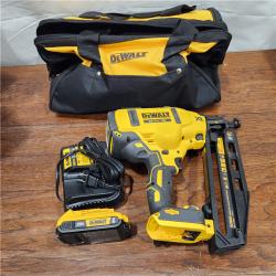 AS-IS DeWalt DCN660D1 20V 16 Gauge Cordless Angled Finish Nailer Kit W/ 2Ah Battery