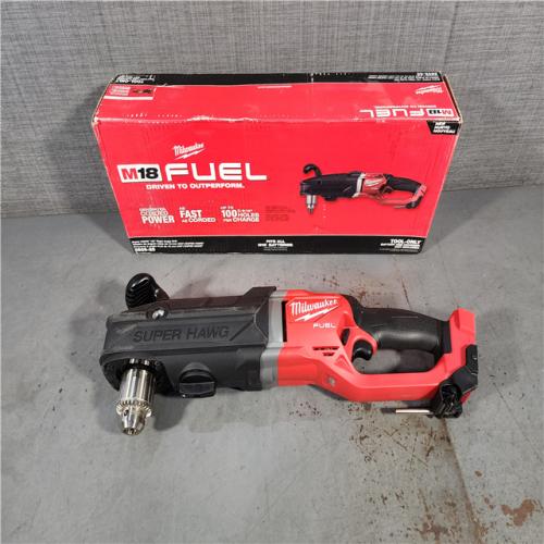 HOUSTON LOCATION - AS-IS Milwaukee M18 18V Fuel 1/2  Right Angle Drill Super Hawg Cordless Lithium-Ion 2809-20